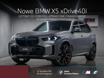 BMW X5 G05 SUV Facelifting 3.0 40i 381KM 2025 BMW X5 xDrive40i 381 KM mHEV - HarmanKardon - Kamera 360 - Hak Holowniczy