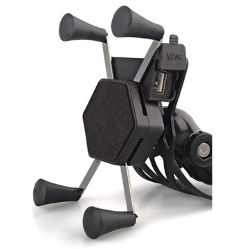 ДЕРЖАТЕЛЬ ДЛЯ МОТОТЕЛЕФОНА С USB-ЗАРЯДКОЙ