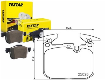 KLOCKI HAMULCOWE BMW PRZÓD 1 2 3 4 10- TEXTAR