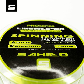 SAHIDO LINEMASTER СПИНИНГОВАЯ ЛЕСКА 0,26 150M NEON PIKE STRONG