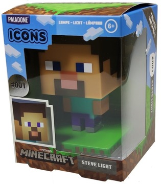 ЛАМПА MINECRAFT STEVE ICONS Лампа 11см лицензия