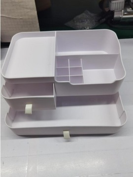 ЯЩИК-ОРГАНИЗАТОР ДЛЯ КОСМЕТИКИ БЕЛЫЙ.