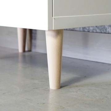 Деревянная ножка, ножка 30 см с монтажной пластиной.