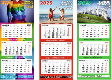 Календари COMPANY TRIPLE 2025 С НАПЕЧАТАННЫМ ВАШИМ ЛОГОТИПОМ - 10 шт.