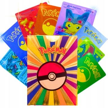 POKEMON KARTY KOLEKCJONERSKIE EDYCJA KOLOROWA 55 SZTUK