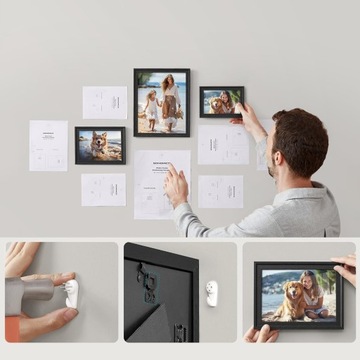 Фоторамки, набор из 10 шт., фоторамки на несколько фотографий