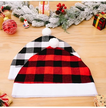 Рождественский чехол на сиденье автомобиля в красно-черную клетку