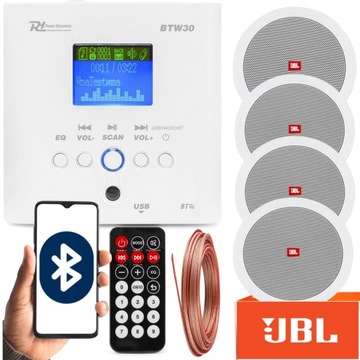 NAGŁOŚNIENIE SUFITOWE JBL RADIO ŚCIENNE BLUETOOTH