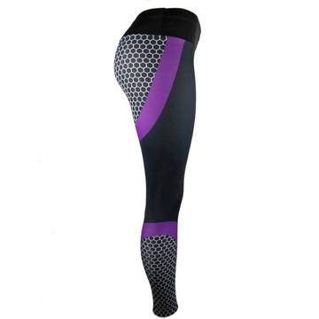 LEGGINSY SPORTOWE JOGA Z WYSOKIM STANEM ROZMIAR XL