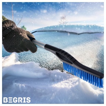 СКРЕБОК ДЛЯ ОКОН С ЩЕТКОЙ ДЛЯ УБОРКИ СНЕГА СКРЕБОК ДЛЯ ОКОН 2 В 1 ДЛИННЫЙ