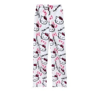 SPODNIE OD PIŻAMY HELLO KITTY MIĘKKIE I WYGODNE XL