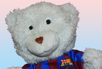 FC BARCELONA MASKOTKA MIŚ KLUBOWY W KOSZULCE KLUBOWEJ 20 CM