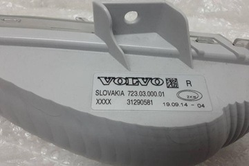 HALOGEN PRAVÝ PŘEDNÍ VOLVO V40 ESTATE (VW) 31290581 2.0L DIESEL 100KW 2016