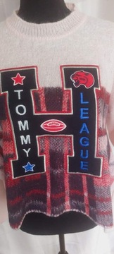 TOMMY HILFIGER ITALIAN YARN atrakcyjny sweterek (S-M)