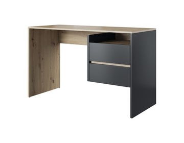 Biurko Komputerowe Paco 3 125 Dąb Artisan Antracyt