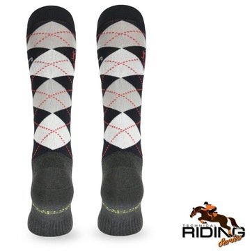 Воздушные носки для верховой езды с ромбовидным узором, лето 39–42.