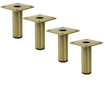 4x Noga fi 25 nóżka meblowa złoty antyczny 13 cm