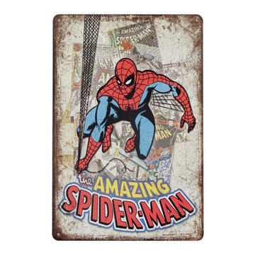 Tabliczka metalowa retro AMAZING SPIDER-MAN