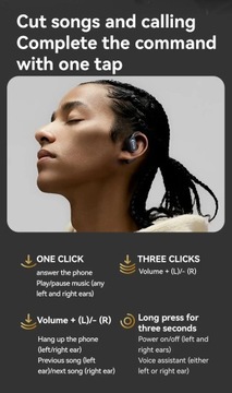 Słuchawki Przewodnictwo powietrzne Bezprzewodowy zestaw słuchawkowy Bluetooth TWS Sportowe zaczepy na uszy