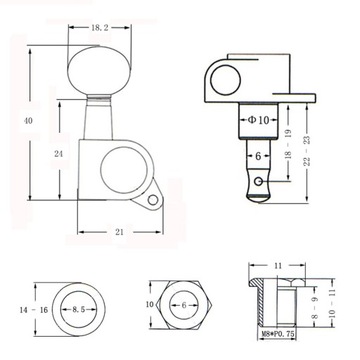 -Universal Ukulele Tuning Pegs Machine Heads Tuners for Ukulele Accessories