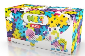 KLOCKI KONSTRUKCYJNE WAFLE MELI MAXI PINK 200szt