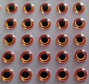 OCZY 3D 5 mm ORANGE FLUO NEON 50-sztuk
