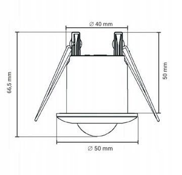 ВНУТРЕННИЙ ПОТОЛОЧНЫЙ PIR ДАТЧИК ДВИЖЕНИЯ 360°/6 м