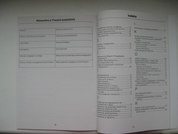 Польская сервисная книжка Форд Сервис Форд 2017