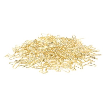 КРЕАТИВНЫЕ СКРЕПКИ В ВИДЕ САМОЛЕТА, ЗОЛОТО, 100 ШТ.