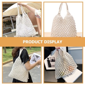 СУМКА-ШОППЕР ТКАНЫЕ СУМКИ ДЛЯ ЖЕНЩИН СЕТОЧНАЯ ПЛЯЖНАЯ СУМКА