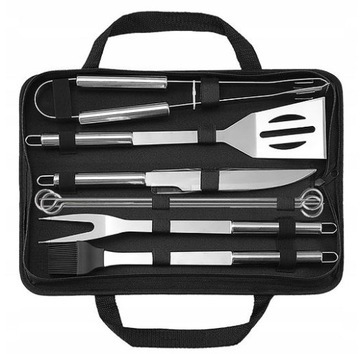 НАБОР АКСЕССУАРОВ ЧЕХОЛ ДЛЯ ИНСТРУМЕНТОВ ДЛЯ ГРИЛЯ 9 ШТ.
