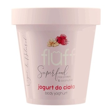 FLUFF SUPERFOOD Jogurt do Ciała Malina i Migdały, 180ml