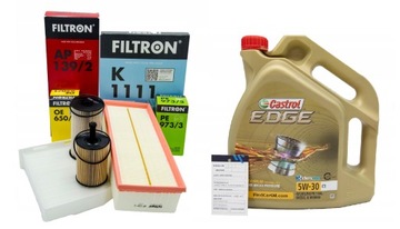 ZESTAW FILTRÓW + CASTROL 5W30 C3 Passat B6 TDI