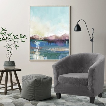 Велюровый чехол для кресла Tiffany Club Bucket Chair Club Living Room Grey