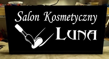 80х30 Баннер световой короб реклама Парикмахерская, светодиодный салон красоты