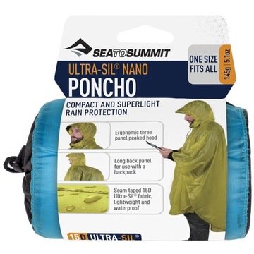 SEA TO SUMMIT PONCHO ULTRA-SIL NANO NIEBIESKIE