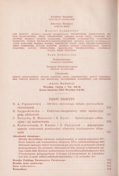 WIADOMOŚCI CHEMICZNE rocznik 1971 w oprawie