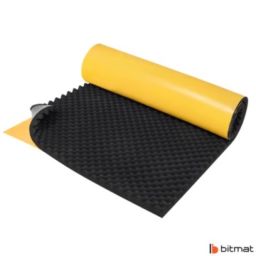 Огнестойкая звукоизоляционная пена Wave KO толщиной 4 см для крышки двигателя экскаватора