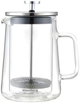 Zaparzacz szklany do kawy herbaty 600ml dzbanek French Press KLAUSBERG 7685