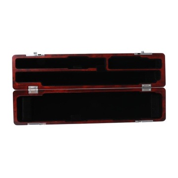 Durable Wooden 16 Holes Flute Case Bag Hardshell Protector 43x9.5x4.5cm