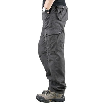 Spring Autumn Men's Cargo Pants Casual Multi Pocke