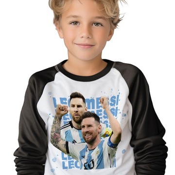 Komplet PIŻAMA + SPODNIE dla Dziecka LIONEL MESSI PIŁKARSKIE Wzory 146 cm