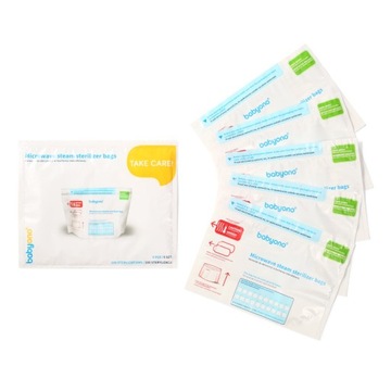 BABYONO WORKI DO STERYLIZACJI W MIKROFALI 5 SZT.