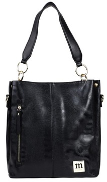 Сумка MONNARI SHOPPER SHOULDER, черный, РЕМЕНЬ С ЛОГОТИПОМ