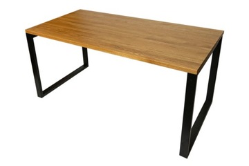 Biurko/stół z dębowym, bezsęcznym blatem 180x80x3