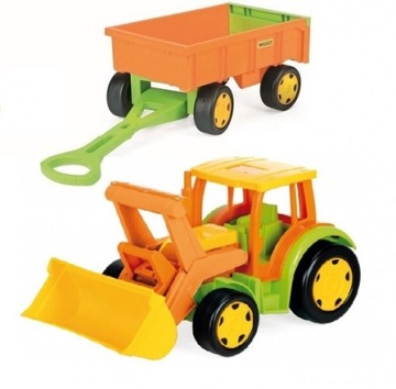 TRAKTOR SUMMER z PRZYCZEPĄ 120cm WADER 66315 GIGAN