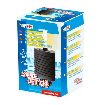 Happet filtr gąbkowy mechaniczny narożny Corner Jet 04 do akwarium 350L