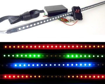 Lampa LED RGB ciężarówka tir stroboskop 55cm 24V
