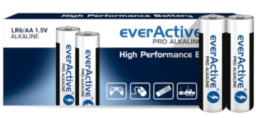10x БАТАРЕИ ЩЕЛОЧНЫЕ БАТАРЕИ everActive Pro ALKALINE LR06 R6 AA