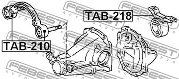 ВТУЛКА ПОДВЕСКИ ДИФФЕРЕНЦИАЛА TAB-218 FEBEST